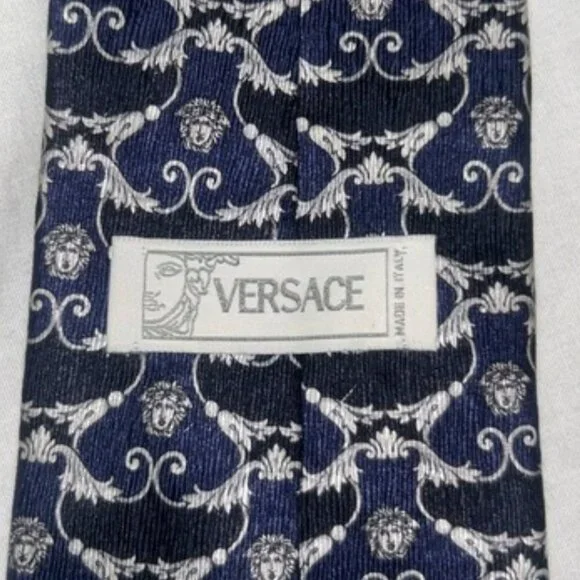 VERSACE Medusa Men's Silk Tie - Picture 1 of 6